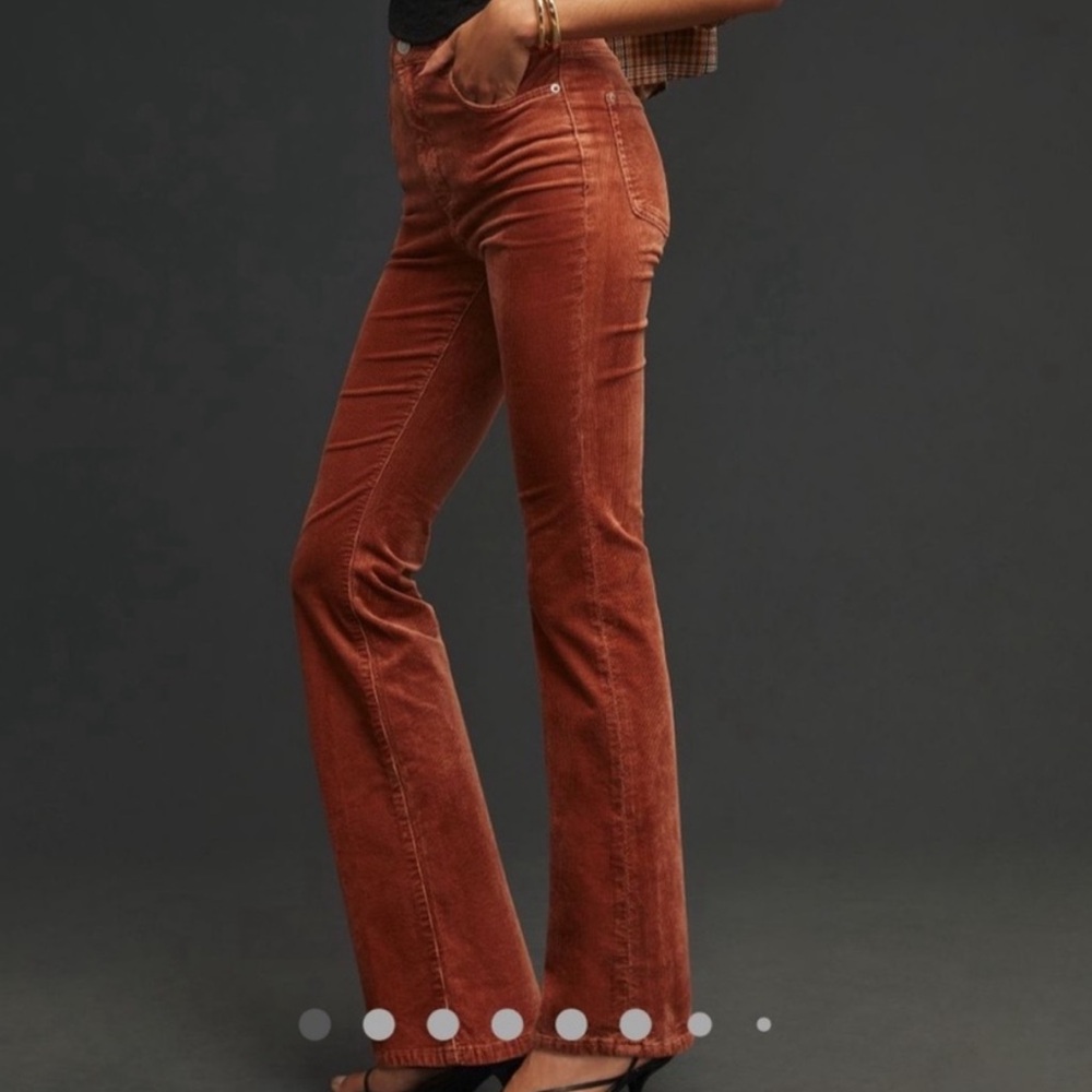 Pilcro Burnt Orange Corduroy Pants - Picture 2 of 5